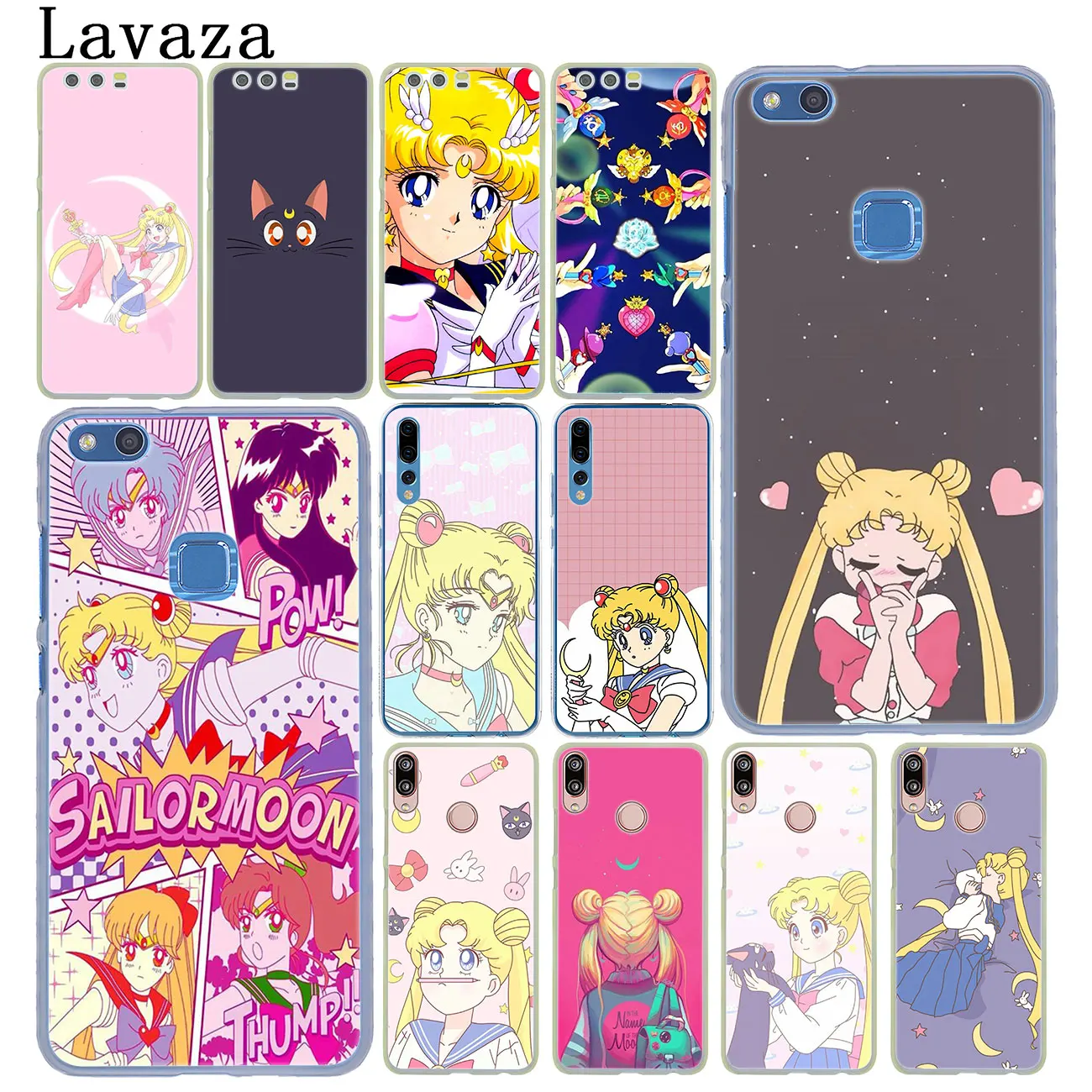 

Lavaza Cartoon Sailor moon Anime Case for Huawei Y9 Y7 Y6 Prime 2019 2018 Honor 20 8C 8X 8 9 9X 10 Lite 7C 7X 6A 7A Pro