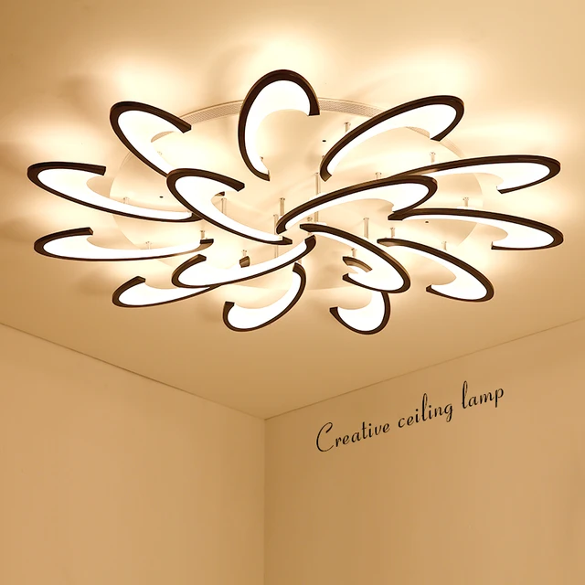 Lican Surface Mounted Modern Led Ceiling Chandelier Lights For Lican Surface Mounted Modern Led Ceiling Chandelier Lights For Living Room Bedroom White Color Acrylice