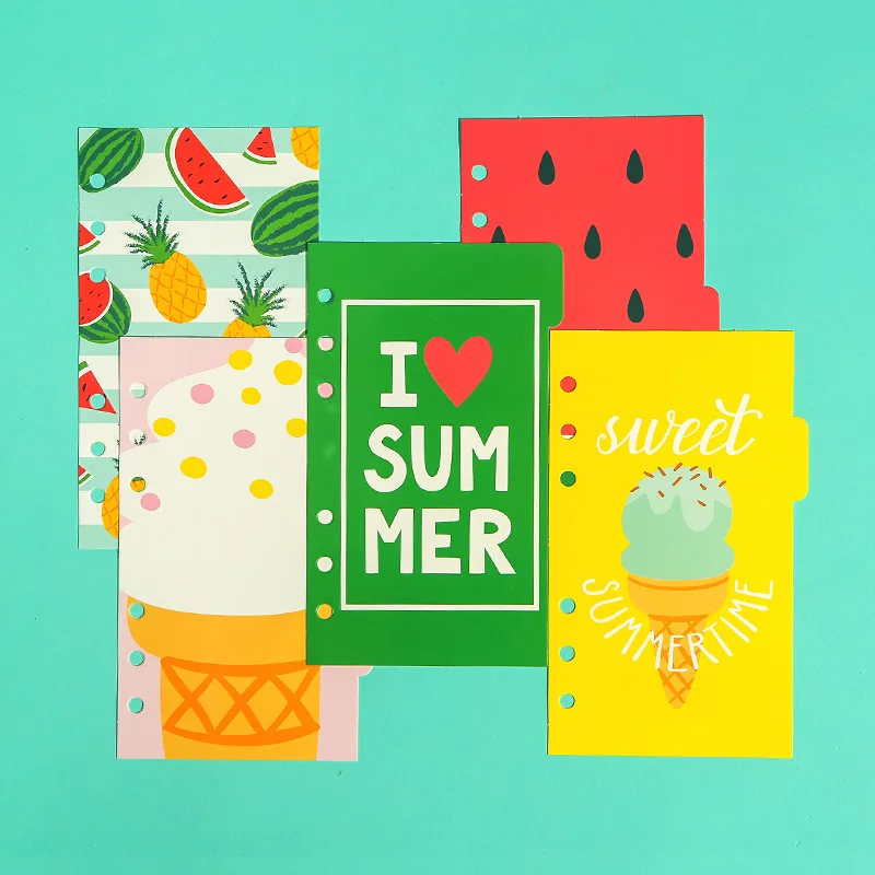 

Lovedoki Dokibook 2019 summer notebook dividers A5 A6 A7 kawaii stationery planner DIY school supplies wholesale ice