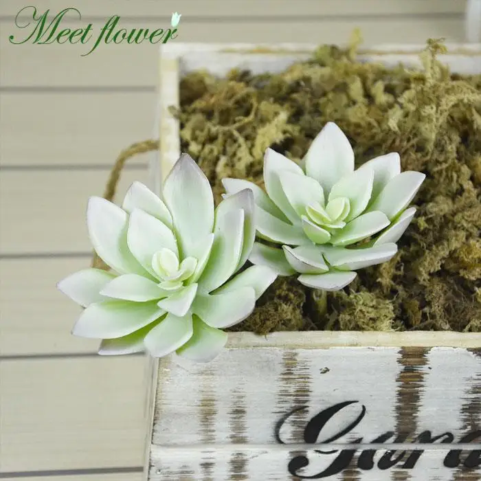 Simulation Mini succulents Lotus Plants Fake Flower Arrangement Grass Desert Artificial Plant Landscape Garden Home Office Decor