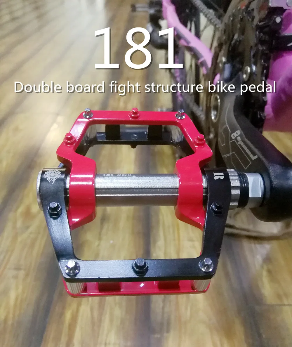 

SMS Aluminum Alloy Bike Pedals Road MTB Bicycle 3 Sealed Bearings Flat Platform Pedal With Chrome Molybdenum Steel Bearing