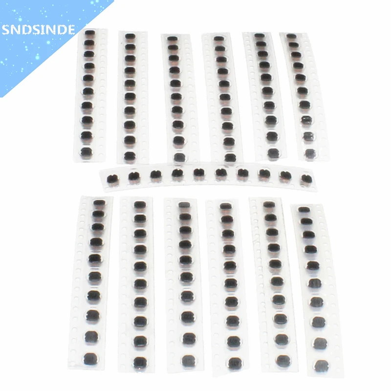 

130PCS 13Values CD43 SMD Power Inductor Assortment Kit 2.2UH-470UH Chip Inductors High Quality CD43 Wire Wound Chip