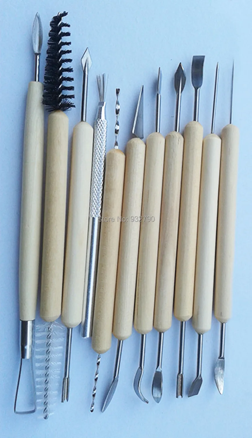 11pcs Clay Sculpting Sculpt Smoothing Wax Carving Pottery Ceramic Tools