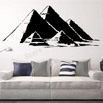 

Interior Ancient Egypt Wall Sticker Vinyl Art Removeable Poster Egyptian Pyramids Mural Home Decoration Decals Beauty LY1068