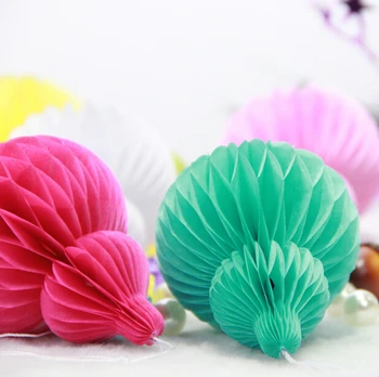 

Free Shipping 10PCS/LOT 10cm Little Gourd Honeycomb Flower Ball DIY Paper Party Wedding Decoration