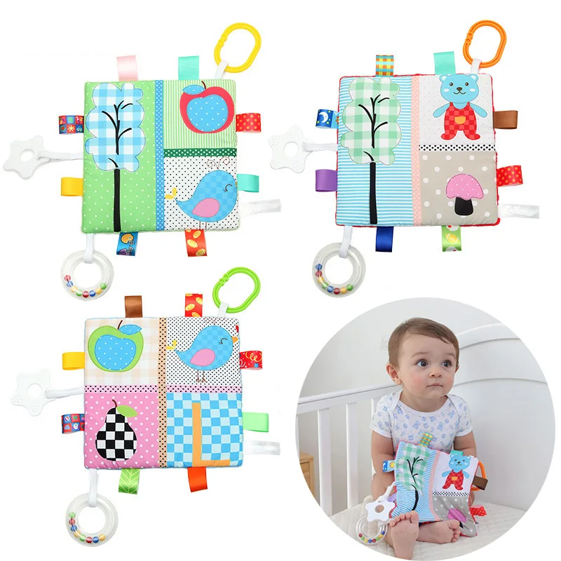Мягкие удобные игрушки для новорожденных, детские игрушки для малышей 0-12 месяцев, детские игрушки-погремушки