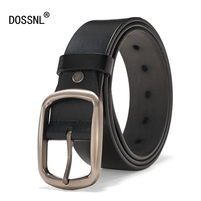 

DOSSNL Pin Buckle Belt Men's Retro Two Layers Of Real Cowhide Luxury Brand Designer Belt Fashion Leather Belt Ceinture A064