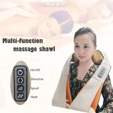 U Shape Car/ Home Electric Heating Shiatsu Neck Massager Cape Infrared Kneading Therapy Ache Shoulder Back Massageador Relax