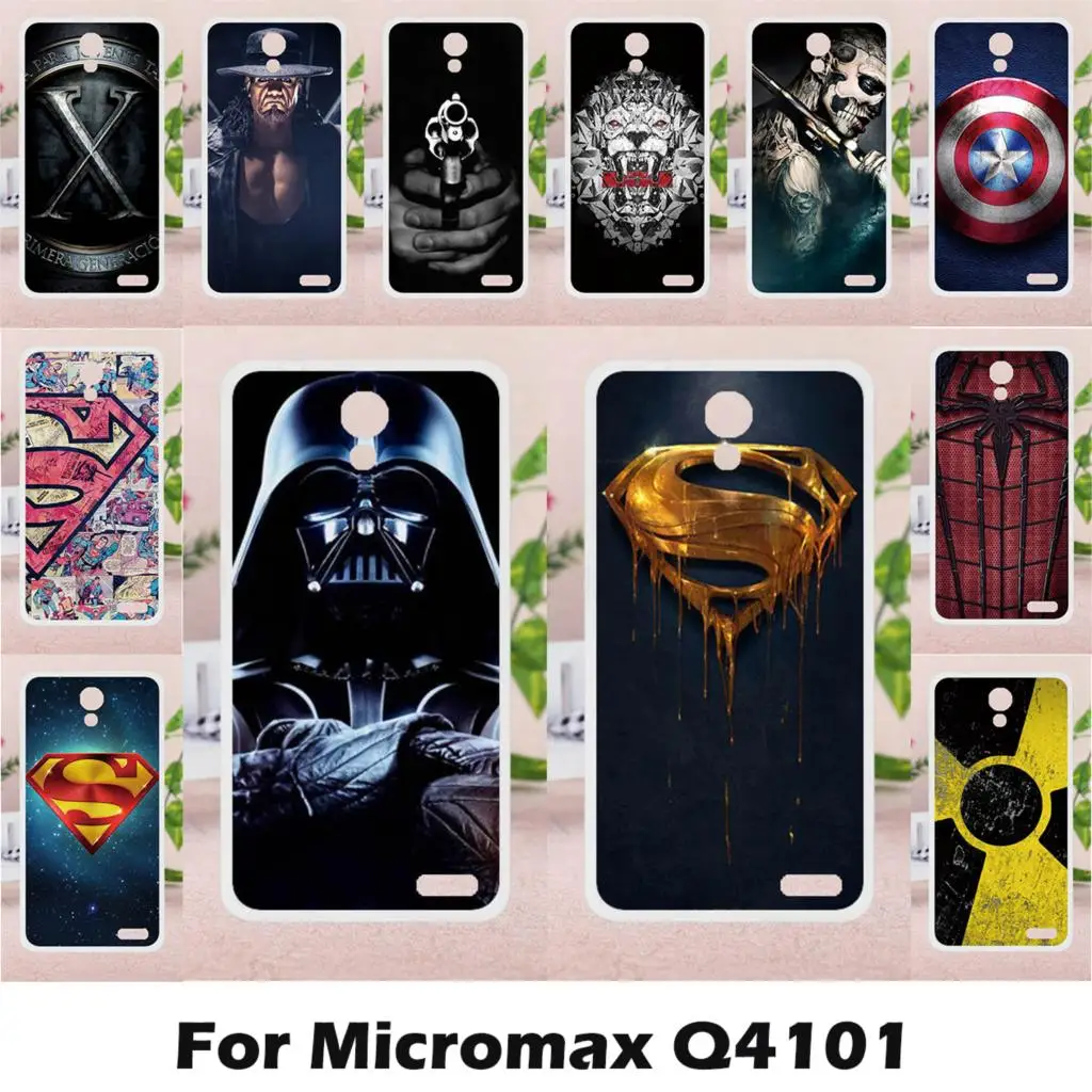 

Ojeleye Silicon Cases For Micromax Vdeo 2 Q4101 TPU Full Case For Micromax Bolt Warrior 1 Plus Q4101 Case Captain America Coque