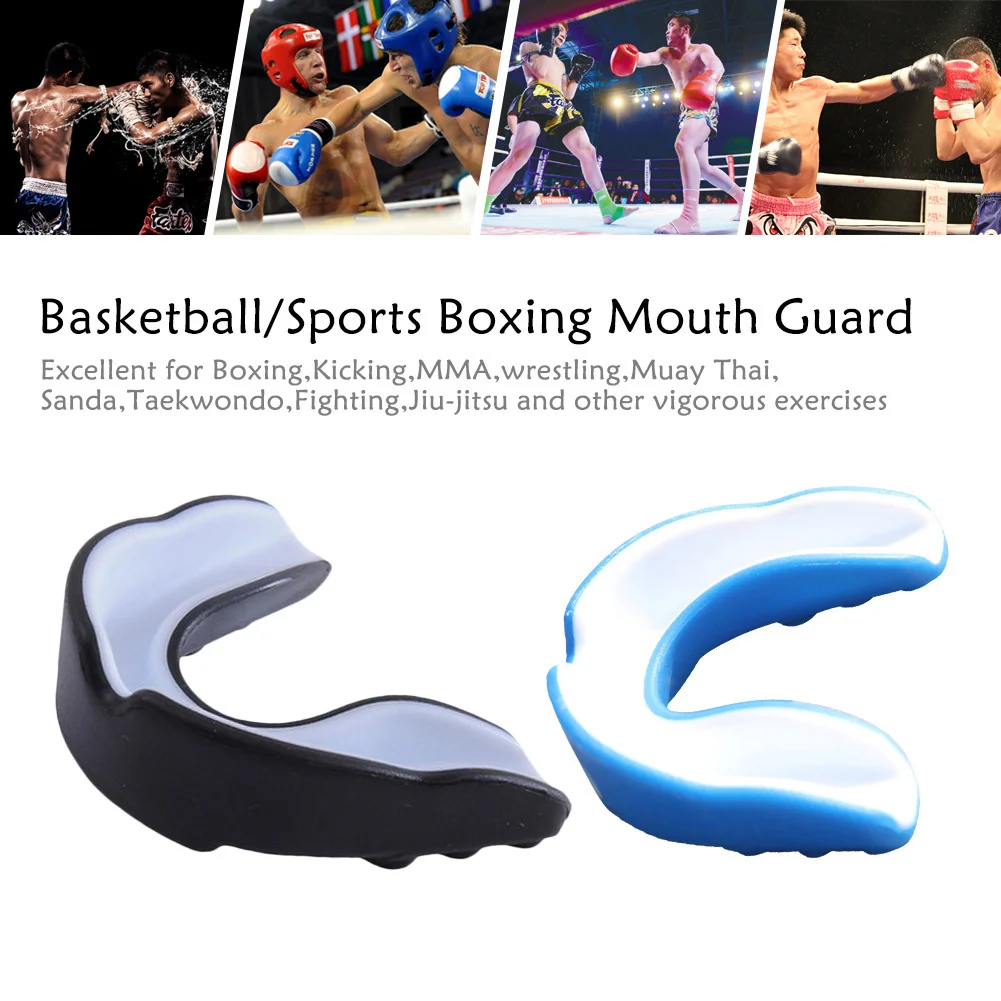Karate Mouth Guard and Case MMA Taekwondo Martial Arts Sports Youth Adult