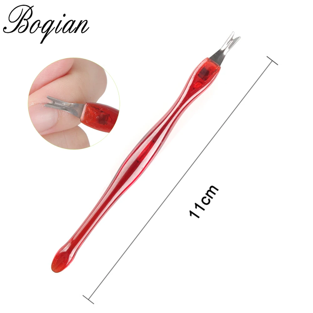 

BQAN Stainless Steel Cuticle Pusher Nail Art Fork Manicure Tool For Trim Dead Skin Fork Nipper Pusher Trimmer Cuticle Remover