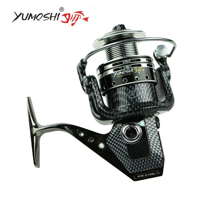 

YUMOSHI New Saltwater Spinning Fishing Reel 1000&7000 Series Metal Spool Carp Fishing Reels Coil Wheel Tackles 14BB 5.5:1