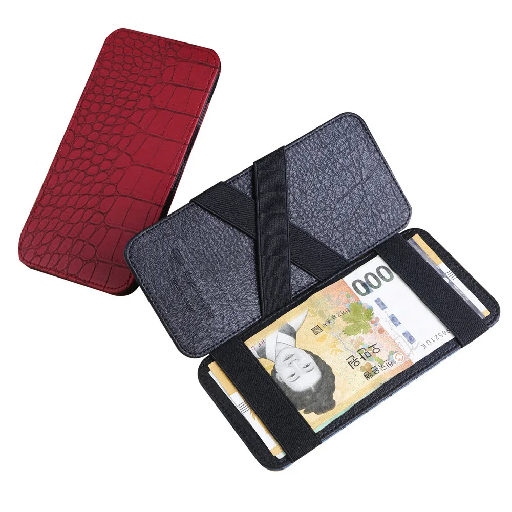 

credit card holder Mini card wallet Neutral Crocodile Magic Bifold Leather Wallet Cards Holder Wallet Purse case belgium L4