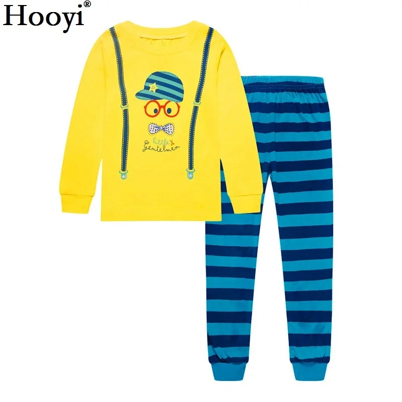 Dino Boys Sleepwear Suits 100% Cotton Long Children Clothes Sets Motor T-Shirts Pants 2-Pieces Sets Kid Pyjamas 2 3 4 5 6 7 Year pajama sets cheap Sleepwear & Robes