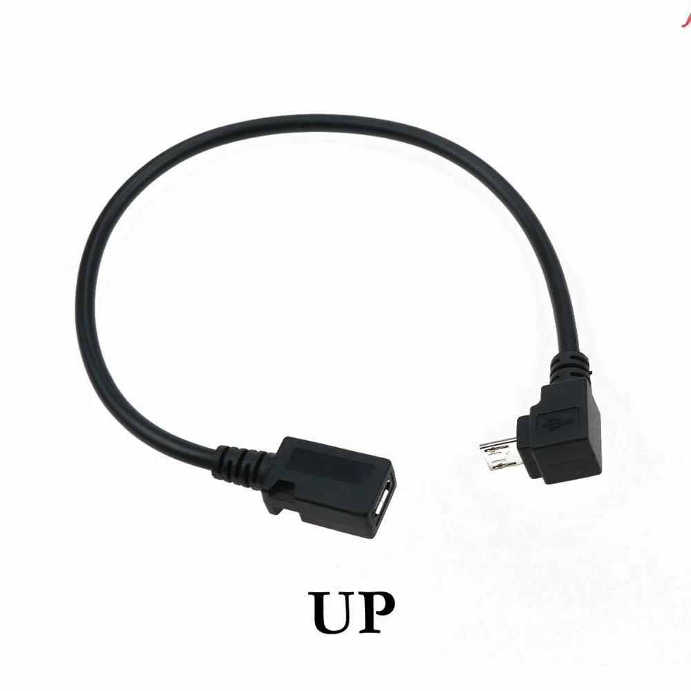JCD 90 градусов Micro USB 5Pin штекер гнездо M к F удлинитель адаптер