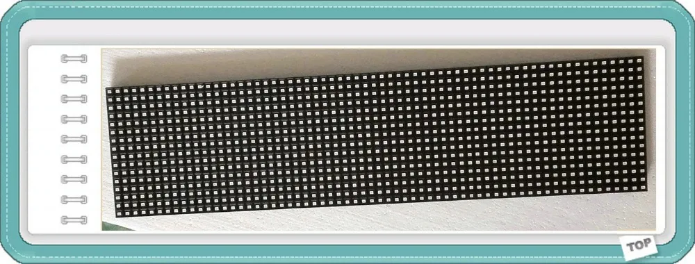 F5.0 P7.62 64*16 точек 488*122 мм SMD Крытый красный цвет светодиодные модули дисплея