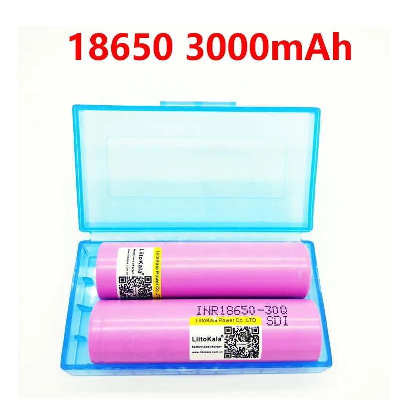 2PCS-100-LiitoKala-30Q-brand-for-samsung-18650-3000mAh-lithium-battery-INR18650-30Q-powered-rechargeable-battery