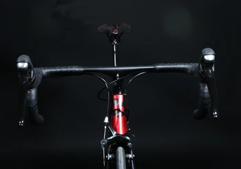 

Bicycle Handlebar Carbon Fiber Lightweight Bicycle Accessories Road Parts Integrated Black Handlebar Made of carbon fiber materi