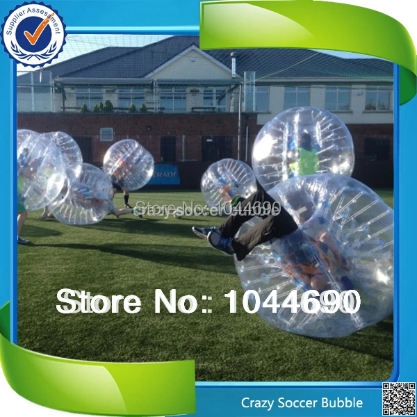 

New, New design top quality 0.8mm PVC human bubble football ,inflatable ball suit