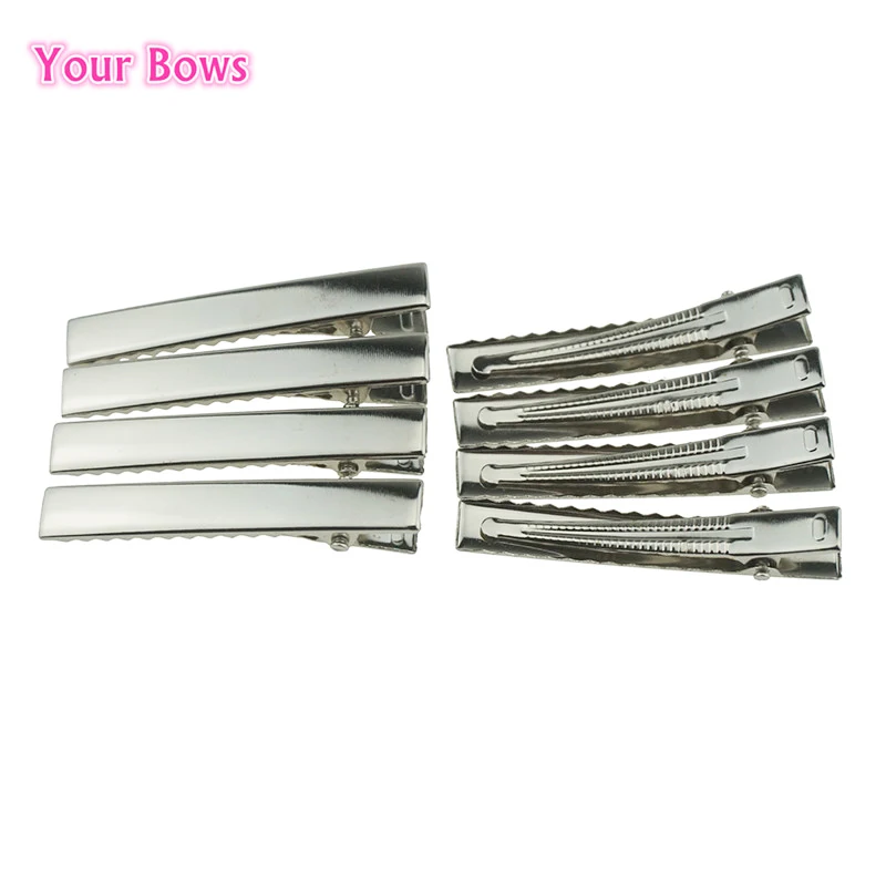 

10PCS/LOT 6CM DIY Kids Girls Hair Accessories Ornament Metal Hair Clips Hairpins Alligator Hair Clips
