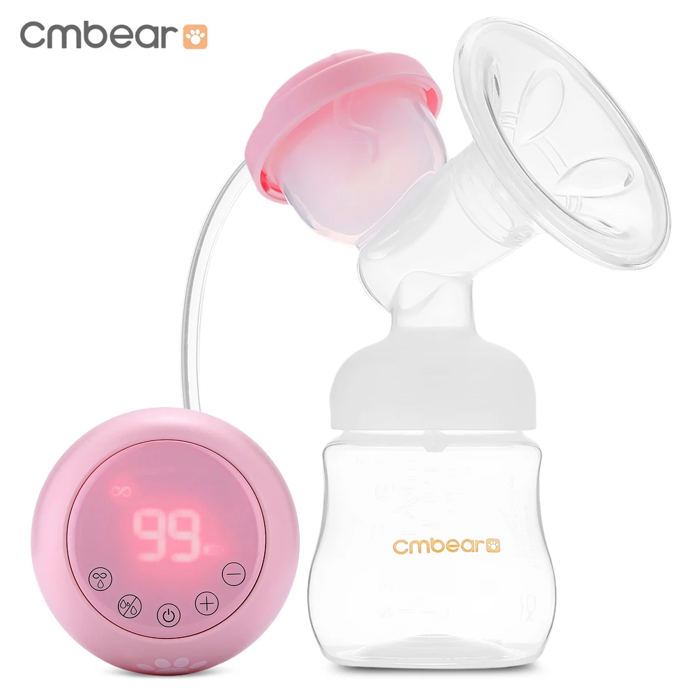 Cmbear Электрический молокоотсос USB BPA Free 9 уровней режим молокоотсос для мамы с молочной бутылкой двухчастотный Грудное вскармливание ребенка