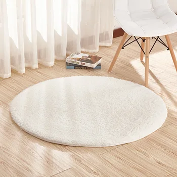 

Free Shipping New lambskin Bedroom Carpet Round Mat Living Room Bathroom Kitchen Non-slip Mats Toilet Mat Carpet OYA01-7
