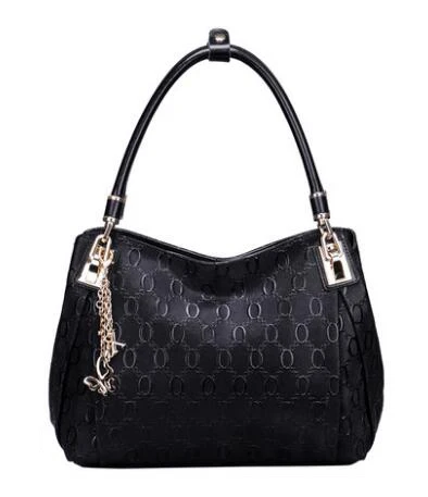 Бренд LUYO, Золотая женская сумка из натуральной коровьей кожи, сумка на плечо, модные роскошные сумки, высокое качество, дизайнерские женские сумки, сумка-тоут - Цвет: black