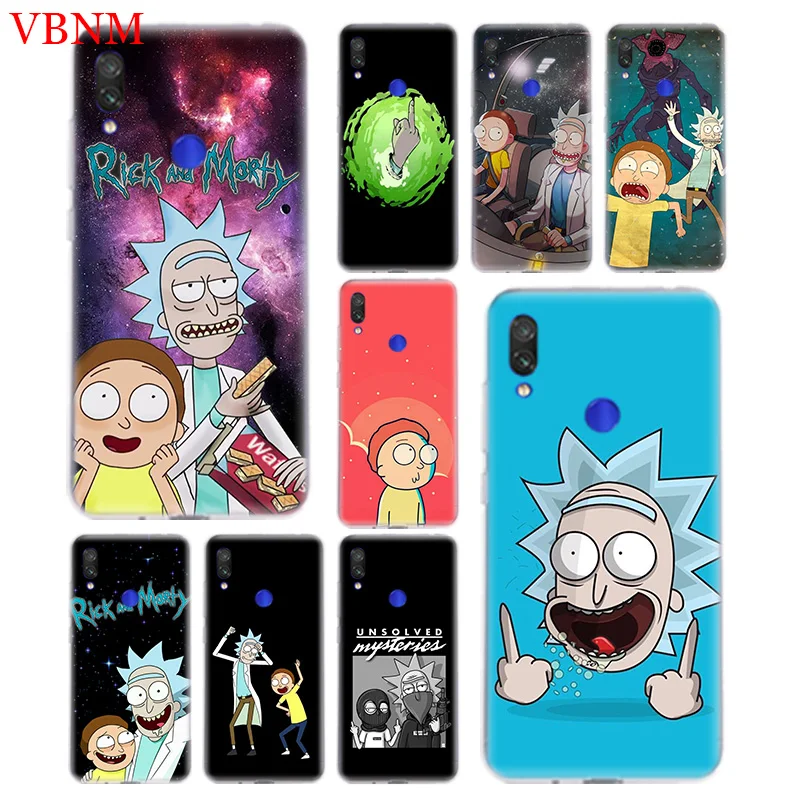 

Rick And Morty Soft Case Phone Back For Xiaomi Redmi Note 4 4X 5 5A 6 7 Pro For Redme S2 GO Gift Art Patterned Customized Cases