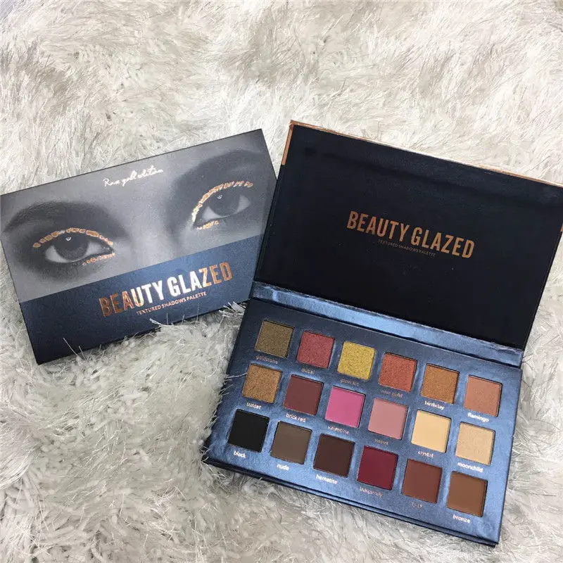 BEAUTY GLAZED фирменные тени для век 18 цветов долговечные легко носить натуральные