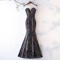 Do Dower Noble Luxury Handmade Mermaid Evening Dresses Fashion Long Classic Sequin Shining Party Prom Dress Vestidos De Festa L