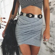 Женская юбка модная сексуальная сумка для ночного клуба хип юбка однотонная прямая модная повседневная Faldas Mujer Moda юбки женские s