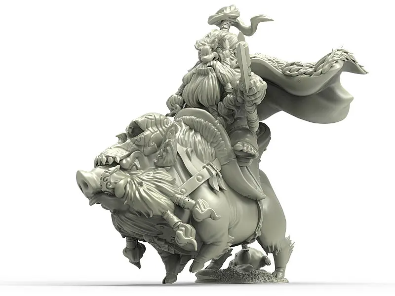 [Loong Way Miniatures] Durgin краска Forge Great Master Galarr 32 мм Полимерная миниатюрная|Аксессуары для