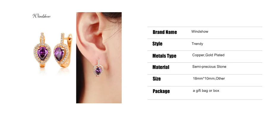 6Colors Pear AAA CZ w/ White CZ Around Gold Color Teardrop Huggies Small Hoop Earrings for Women Jewelry boucle d'oreille