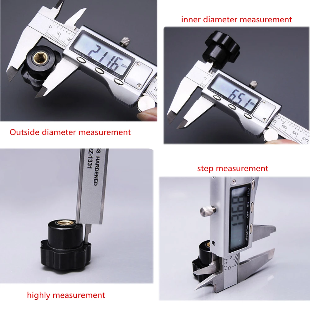 6 дюймов 150 мм электронный цифровой манометр измерительный из нержавеющей стали штангенциркуль с нониусом из пластмассы