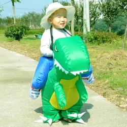 Детская Размеры динозавра костюм ходить Водонепроницаемый надувные игрушки в том числе воздушный насос для тема вечерние Хэллоуин наряд