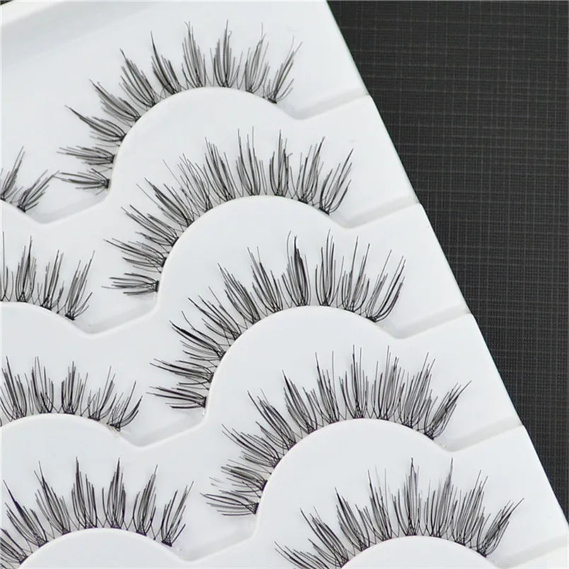 

1/5 Pairs/lot Handmade Natural False Eyelashes Thick 3D Mink Lashes Eyelash Extensions Makeup Maquiagem Full Strip Lashes Makeup
