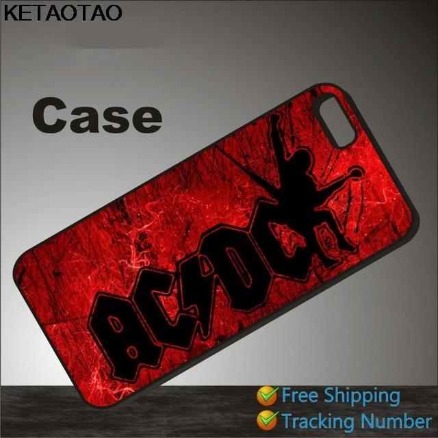 KETAOTAO ACDC Dur Rock Band Nouveau чехлы для телефонов iPhone 4S 5C 5S 6S 7 8 Plus X Samsung чехол Мягкий ТПУ