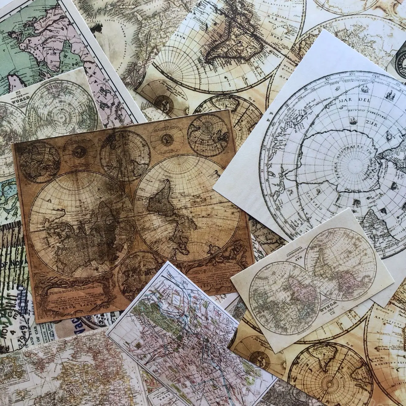 

25pcs/pack Retro Earth Map Vintage kraft paper Stationery Material Paper Set for Scrapbooking DIY Projects/Photo Journal