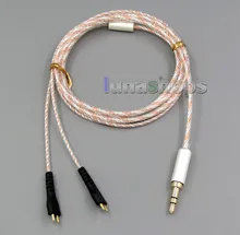 LN005330 7N OCC + Argent Mixte Casque Câble Pour Sennheiser HD25sp HD265 HD535 HD222 HD224 HD230 HD250 Lin
