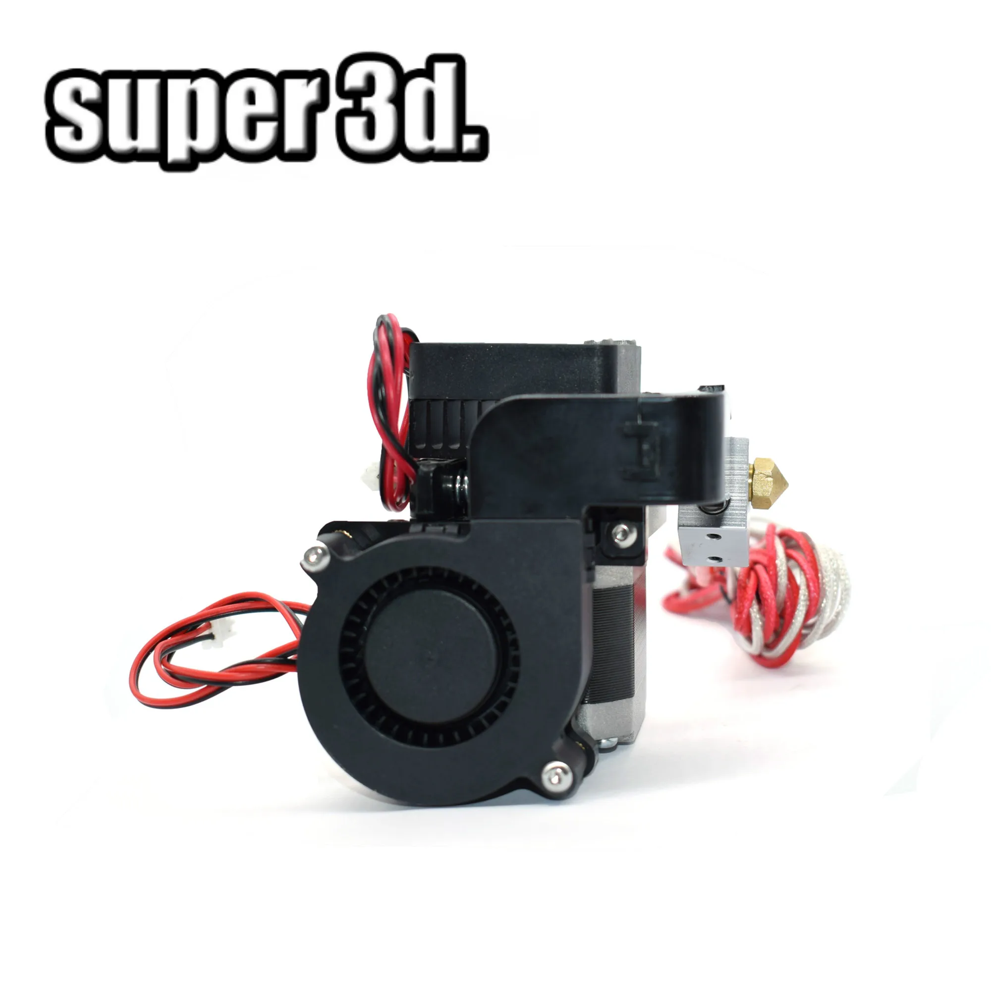 

3D Printer MK10 Extruder Single Print head 12V MK2 with Wind guide duct + Motor 0.4mm 1.75mm Fliament Left/Right MK2X