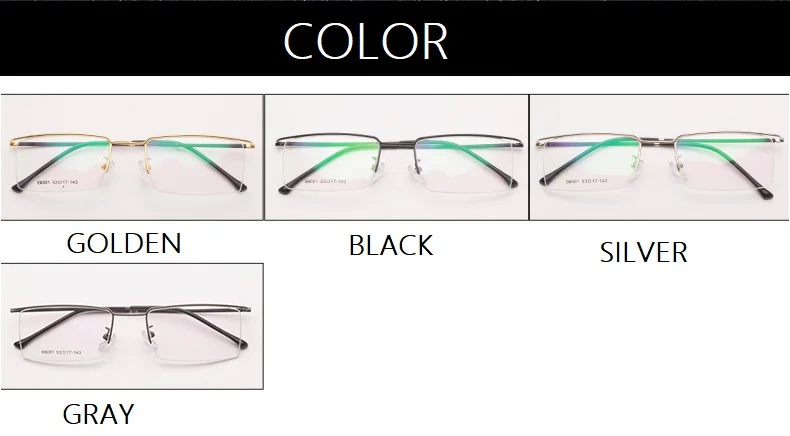 Ширина-137, мужская оправа, очки, оправа, бизнес оправа для бровей, эластичная полуоправа, сплав, оптическая близорукость, очки, оправа для очков