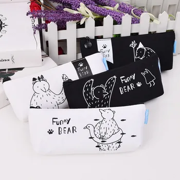

1pcs 43061 Wyatt Wood Stationery Wholesale OF-9758 Fun Bear Trap Sterile Pencil Bag