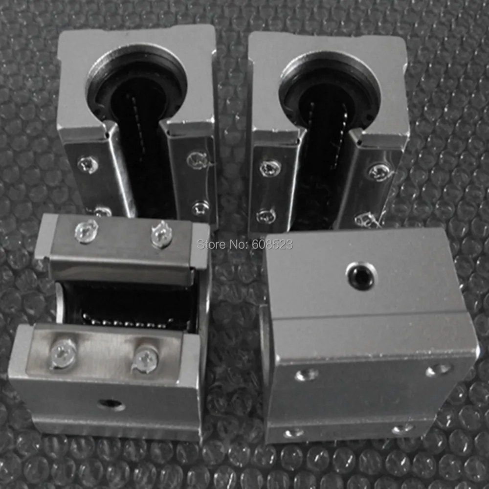 

New Aluminum Linear Router Motion Bearing Solide Block C Pack of 4 SBR16UU 16mm Linear Motion Ball Bearing