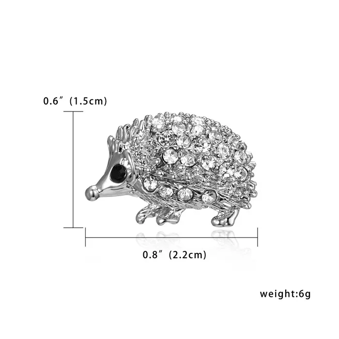 Прекрасный с украшением в виде кристаллов Стразы Брошь с животным, сова еж Морская звезда осьминог, Одежда булавки для Для женщин ювелирные изделия брошь из сплава - Окраска металла: BC18Y0608
