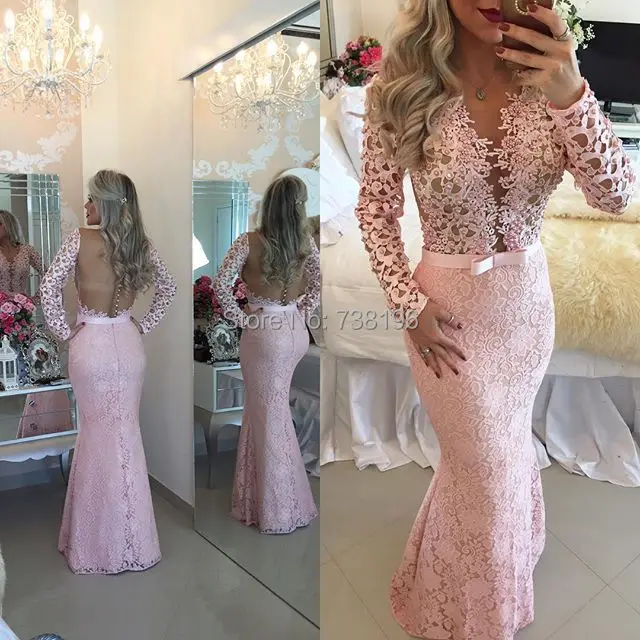 Vestidos-Femininos-Mermaid-Plus-Size-Long-Sleeve-Prom-Dresses-Lace-Pink-Bow-Open-Back-V-Neck (2).jpg