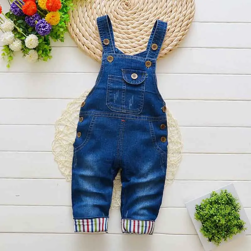 Младенец bibicola, джинсовый комбинезон для мальчиков, брюки новорожденный джинсовый детский нагрудник брюки комбинезоны для маленьких мальчиков и девочек, штаны весенние штаны для младенцев - Цвет: picture color