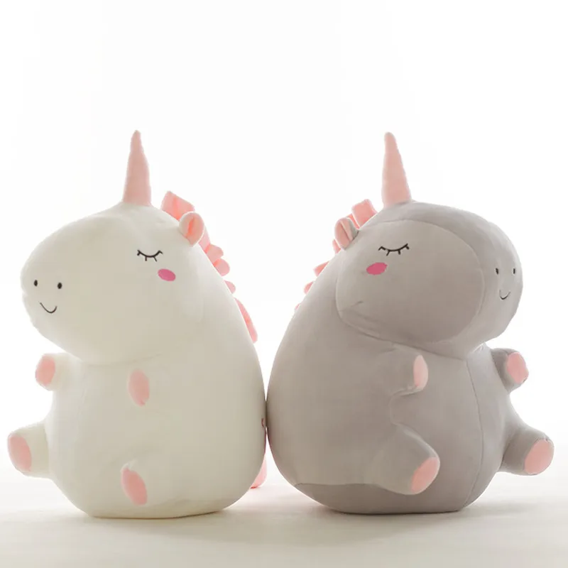 

Hot 1pc 25cm unicorn plush toy fat unicorn doll cute animal stuffed soft pillow baby kids toys for girl birthday christmas gift