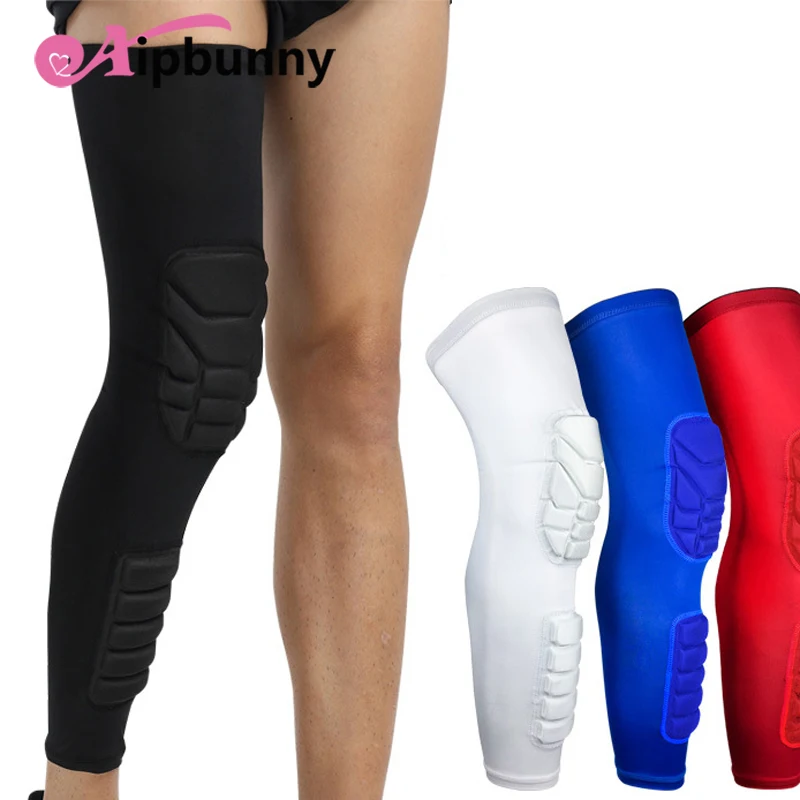 

1 Pcs Heavy Professional Cycling Padded Legwarmer Football Soccer Sleeves Knee Protector Running Jogger Baskeball Leg Warmers