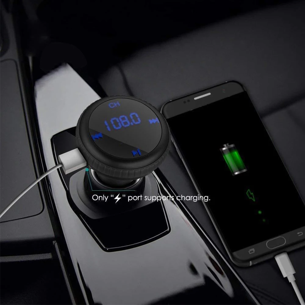 

Adapter LED Display FM Transmitter In Car Smart Universal Quick Audio Radio Accessories Bluetooth Wireless Handsfree USB