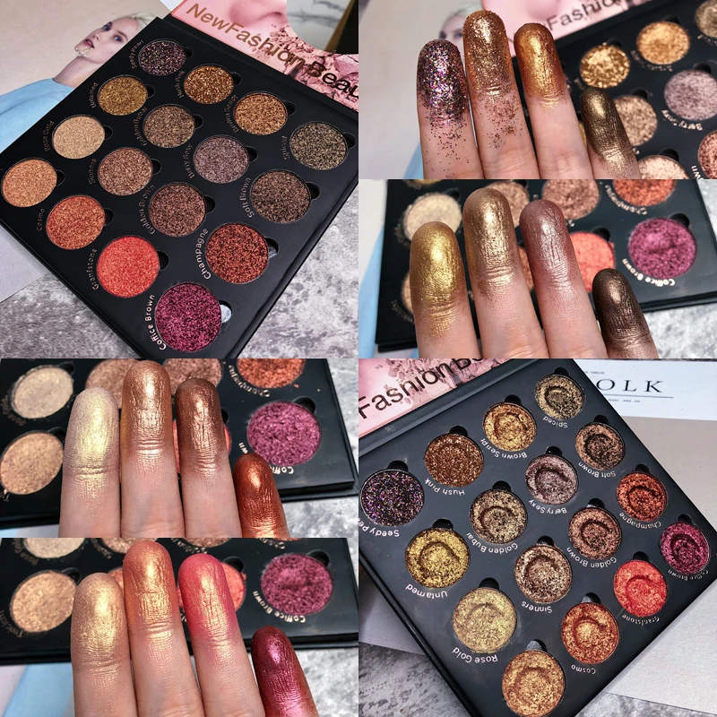 

Makeup Eyeshadow Palette 16 Colors Shimmer Matte Glitter Eyeshadow Pallete Smoky Nude Pigment Makeup Eyeshadow Palette Cosmetic